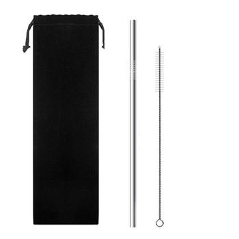 China Reusable Stainless Steel Straw Logo Viable Premium 18/8 Custom New Arrival Set for sale