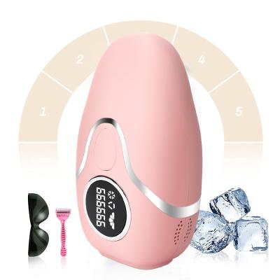 China Permanent Painless Hair Removal Home Use Hand Attached Ice Cooling Home Body Depilator Epilator Remover Machine Device Laser Hair Removal IPL for sale