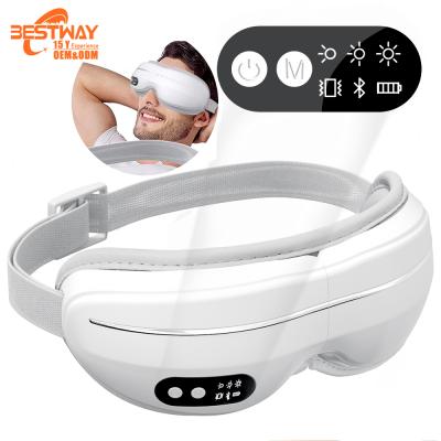 China Hot Wrinkle Remover Smart Face Pressure Beauty Instrument Care Eyes Ionic Massage Vibration Eye Facial Massager for sale