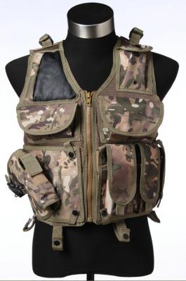 China Nylon / Webbing Airsoft Tactical Vest , Black / Green Police Tactical Vest for sale