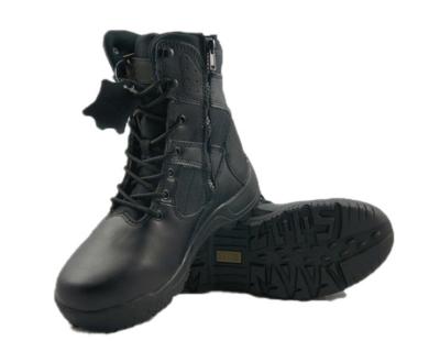 China Rubber Sole & Cow Leather Police Tactical Boots With Custom Design Treking Use for sale