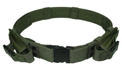 China Black / Green Military Police Tactical Combat Belt With High Density Nylon for sale