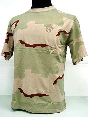 China Combat Desert Camo Mens Cargo Shirt , Military Tactical T Shirt for sale