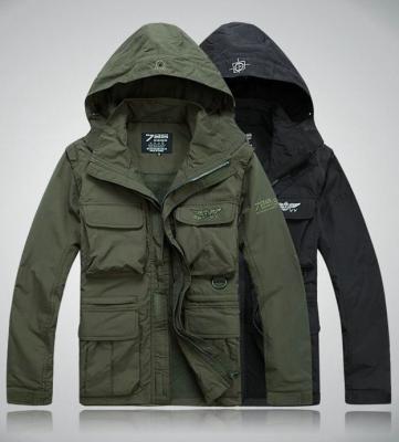 China Olive Drab Mens Military Jacket Clothing M L XL XXL With Hood for sale