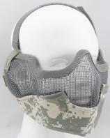 China Steel Wire Tactical Ballistic Face Shield , Combat Half Face Mask For Airsoft for sale