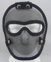 China Steel Mesh Protection Army Tactical Face Mask Black For Airsoft for sale