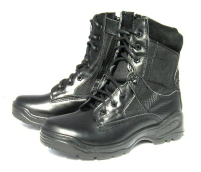 China Matte Black Leather Military Tactical Boots , Waterproof Winter Waterproof Boots for sale