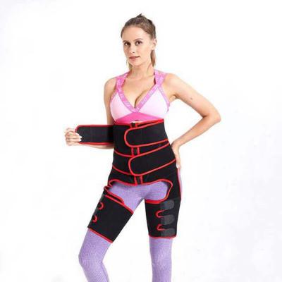 China Antibacterial 3 in 1 Waist Trainer And Thigh Trimmer For Plus Size High Waist Women Butt Lifter Enhancer Waist Trimmer for sale