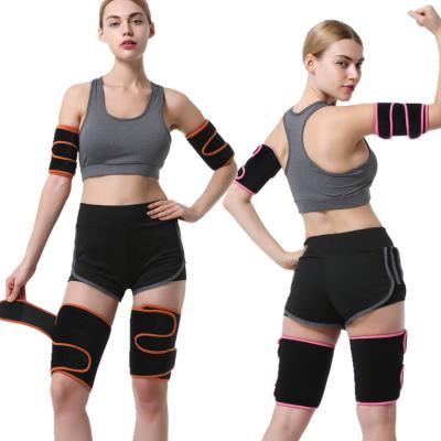 China Hot Selling Antibacterial Free Waist Women Men Arm Fat Shaper Neoprene Thigh Trimmers Arm Bands And Thigh Trimmer For Workout for sale