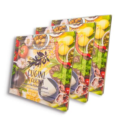 China paper & Bulk Cardboard Custom Printing Color Business Softcover Paperback Picture Books Food Cookbook for sale