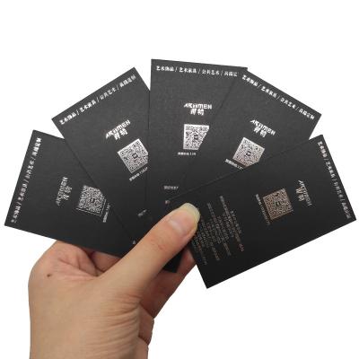 China paper & Factory made high end gold and silver black cards are suitable for business distribution for sale