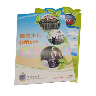 China paper & Interesting Cardboard Sheet Flyer Template Custom Printed A5 Folded Suitable For Promotion for sale