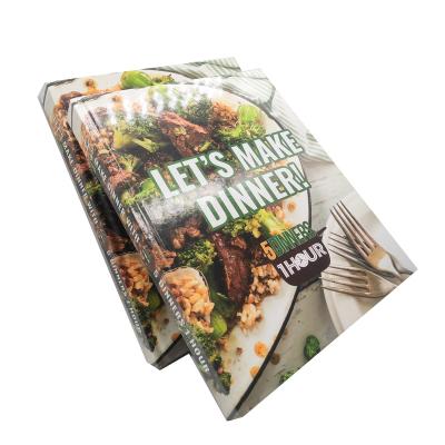 China paper & Custom Printing Cardboard OEM Cover Hardcover Food Book Catalog Hardcover Book for sale