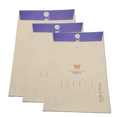 China Paper Custom-printed high quality paper file bags for documents, color file bags for sale