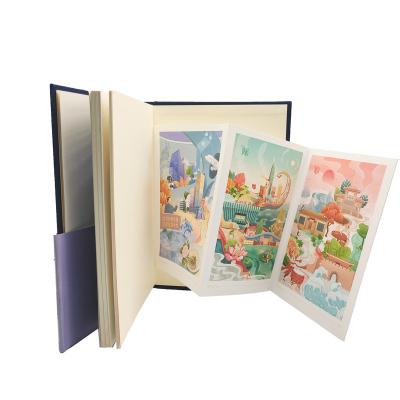 China Custom Service Hardcover Notebook Printing New Design Hardcover Fabric Custom Notebook for sale