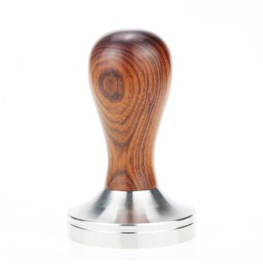 China Rosewood coffee nespresso stainless minimalist metal refillable coffee wooden coffee tampers and brazillian pods for sale