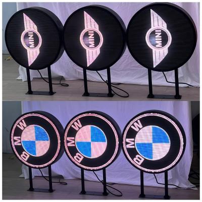 China Outdoor Round Led Diaplay Screen P4.28 dia-600mm Double Sided Waterproof Circular LED Display for sale