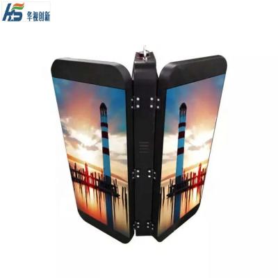 China outdoor street lighting pole led display P4 Light Pole Led Screen zu verkaufen