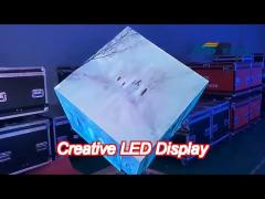 led cubic box  cube led 3d video logo magic cube display screen rubik‘s cube screen advertising led