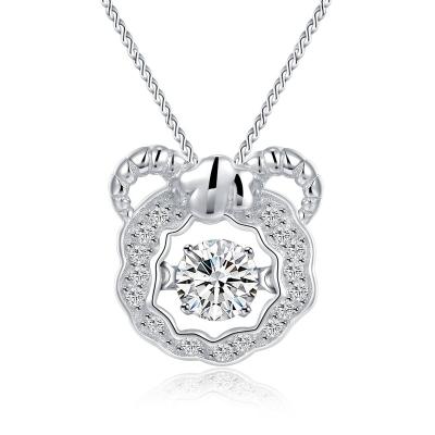 China CLASSIC factory direct wholesale high quality 925 silver pendant with GH color diamond jewelry for sale