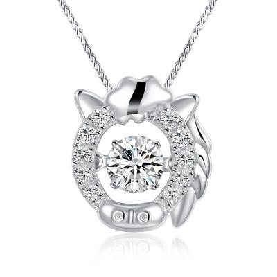 China CLASSIC factory direct wholesale high quality 925 silver pendant with GH color diamond jewelry for sale