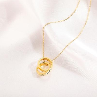 China New Hiphop Circle Pendant Necklace With Chain High Quality Iced Out Zircon Hip Hop Jewelry Gift For Women for sale