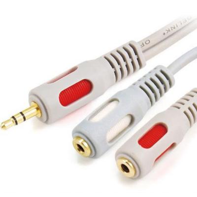 China Plug-2x3.5mm Stereo Speaker 3.5mm Stereo Jacks for sale