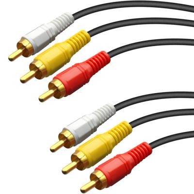 China 3RCA COMPUTER AV cable audio video male to stereo aux cord. Male To 3rca 20M Standard Converter 3 Rca Cable 1M 1.5M 2M 3M 5M 10m for sale