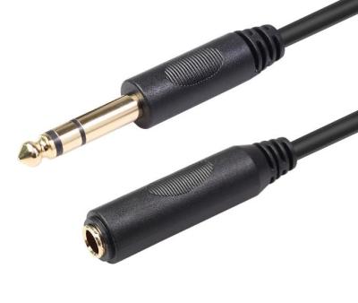 China 6.35mm Speaker Mono Plug to Jack, 6.35mm Audio Cable for sale