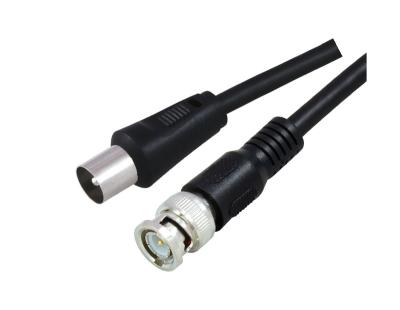 China COMPUTER TV CABLE HDTV Coaxial Cable Antenna RG58 RG59 RG6 3C2V BNC Plug-9.5mm Socket RG59 for sale