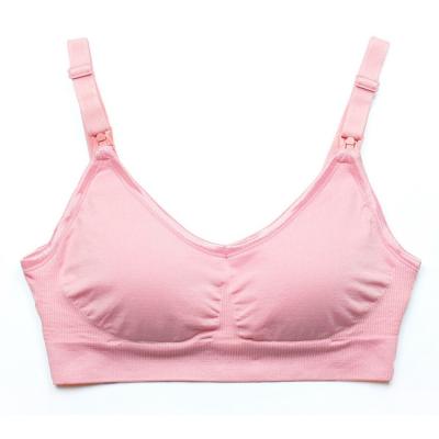 China Wholesale Wireless Seamless Pregnancy Care Maternity Bra Antibacterial Breastfeeding Bralette Bra Clothes Care Bras Maternity Underwear for sale