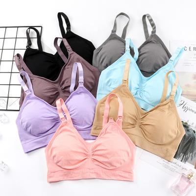 China Manufacturer Elastic Supportive Plus Size Antibacterial Maternity Underwear Pregnant Nursing Nursing Bra Nursing Bras for sale