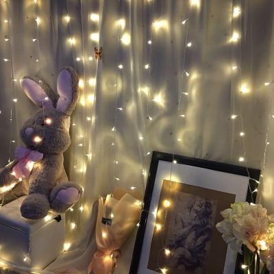 China 8 Function 3*3m Twinkle 300 LED Window Curtain String Light For Wedding Party Garden Bedroom Outdoor Indoor Wall Decorations for sale