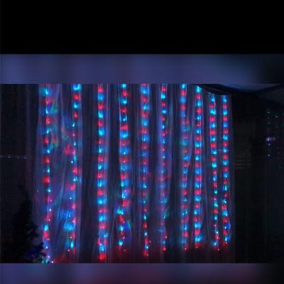 China 8 Functions Ramadan Lights Window Curtain Lights 240 LED Led 32 Mode 16 Colors Changing Wedding Bar Restaurant Home Decoration for sale