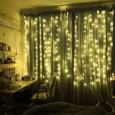 China 8 functions factory direct sales led curtain light icicle for home decorations led curtain light outdoor for sale