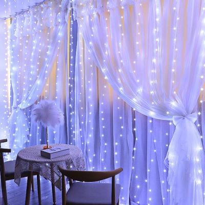 China Decoration Holiday Project Light OEM Customize Outdoor Waterproof CE RoHS Approve IP65 Rubber Cable Led String Curtain Light Lights for sale