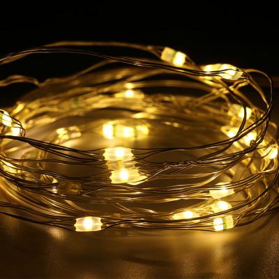 China Decoration Led Fairy Lights Battery Operated With Copper Wire String Remote Control Waterproof Lights For Indoor Decorative Lights for sale