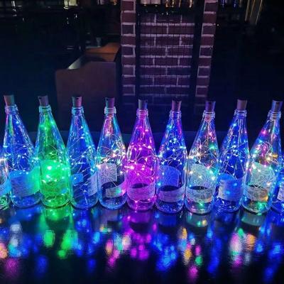 China Strong ON-OFF fairy led copper wire bottle wine cork string lights for party decoration bulb light decorations for sale