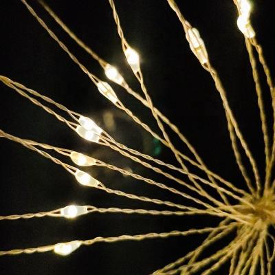 China Outdoor Remote Control Garden LED Firework Fairy Lights Christmas String Light Wedding 3D Decoration for sale