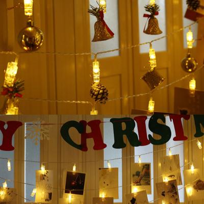 China Battery Powered Hanging String Light LED Picture Photo Clip Peg Bright String Rope Light Wall Wedding Party Home Decoration for sale