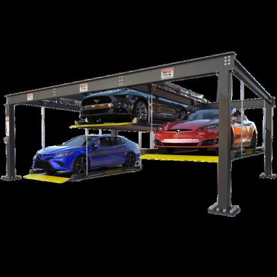 China Low Price Triple Wide Platform Suspended Parking System With CE 2000 Kg for sale