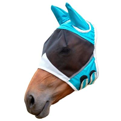 China Mesh Mask Rider Supplies Breathable Design Horse Lightweight Mosquito Mask Horse Product Detachable Horse Accessories for sale