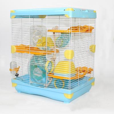 China Luxury Breathable Clear Portable Double Decker Hamster Cage for sale