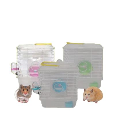 China Small Breathable Portable Hamster Cage Portable Hamster Cage Garden Cage for sale