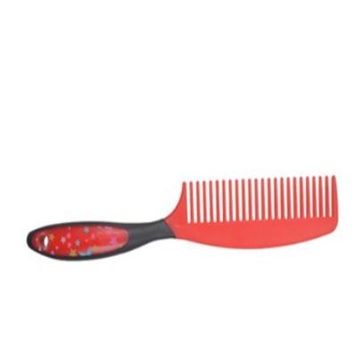 China PP& Strip Horse Ponytail Mane Comb Horse Handle Grooming Tools Stables Gear Rubber Brush for sale