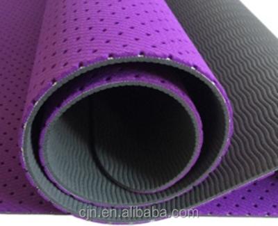 China Non-slip\Two-Layer\Eco-friendly Tape Double Colors Yoga Mat For Sports High Density Exercise for sale