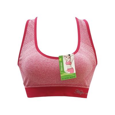 China Without Sponge Sport Gym Bra Women Vest In Black Fuchsia Orange Light Green Red Royal Blue for sale