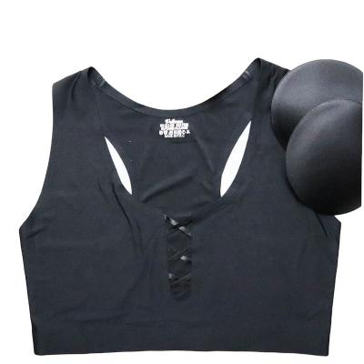 China Hot Sell High Quality Comfortabkle Women Vest Traceless Poliamida Sexy Tank Top Ladies Vest for sale