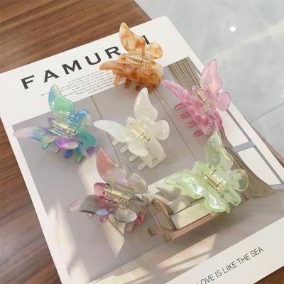 China Newest 5.5cm Large Geometric Acrylic Butterfly Hair Clip Acetate Hairpins Women Girls Hair Claws Banana Clip Hair Accessories Barrettes for sale