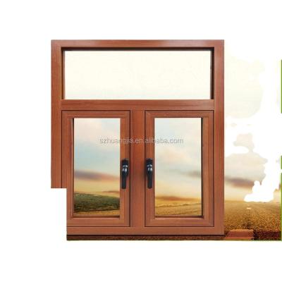 China Energy saving with certification thermal break aluminum window with double glass for sale